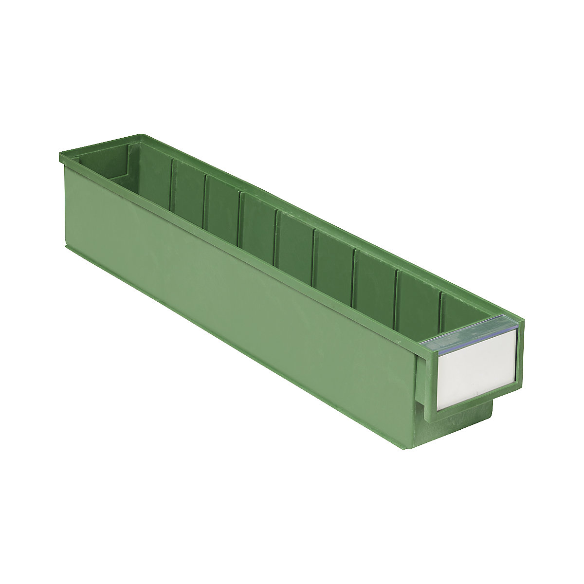 Navetă pentru raft BiOX – Treston, verde, lung. x lăț. x î. 500 x 90 x 82 mm, amb. 30 buc.-0