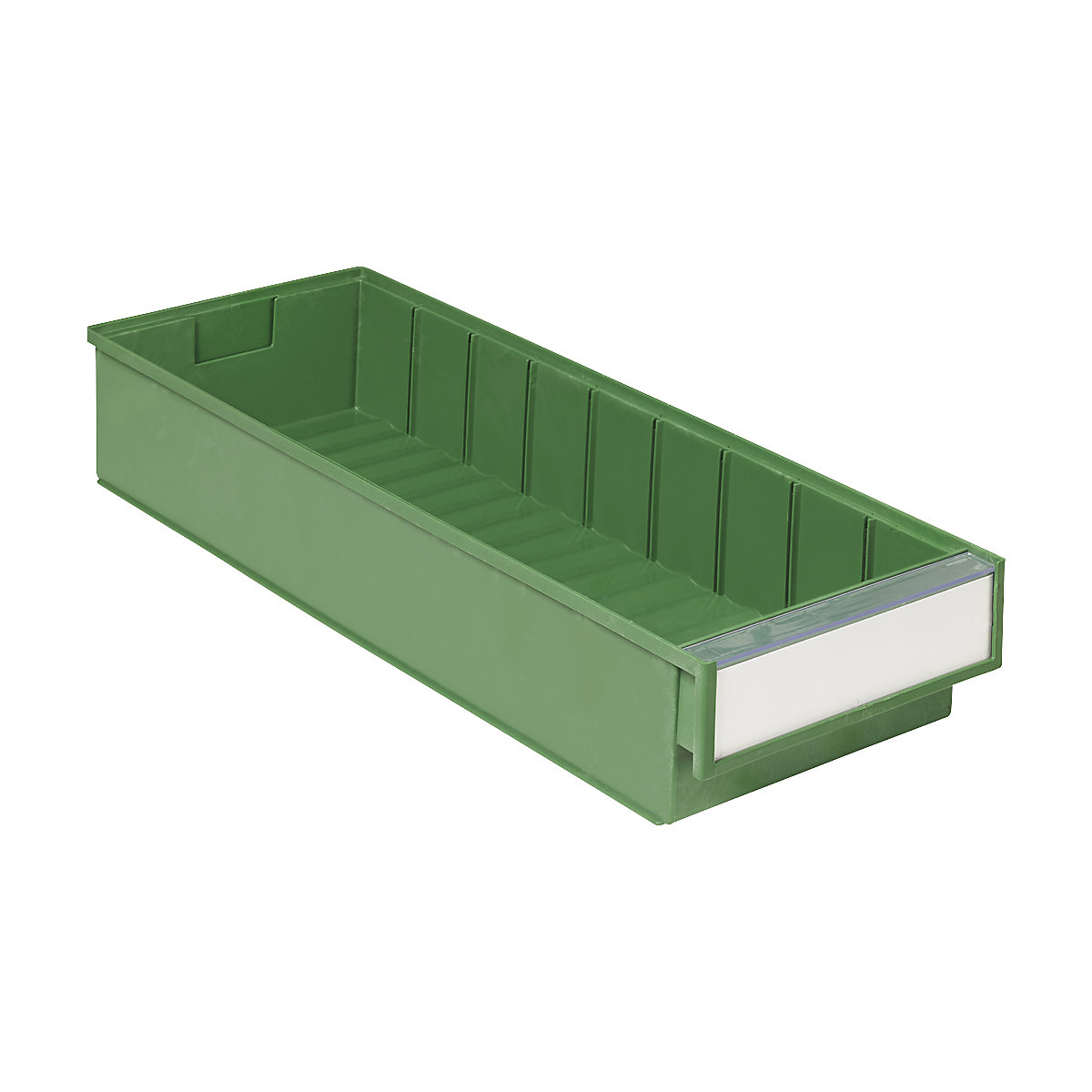 Navetă pentru raft BiOX – Treston, verde, lung. x lăț. x î. 500 x 186 x 82 mm, amb. 15 buc.-0