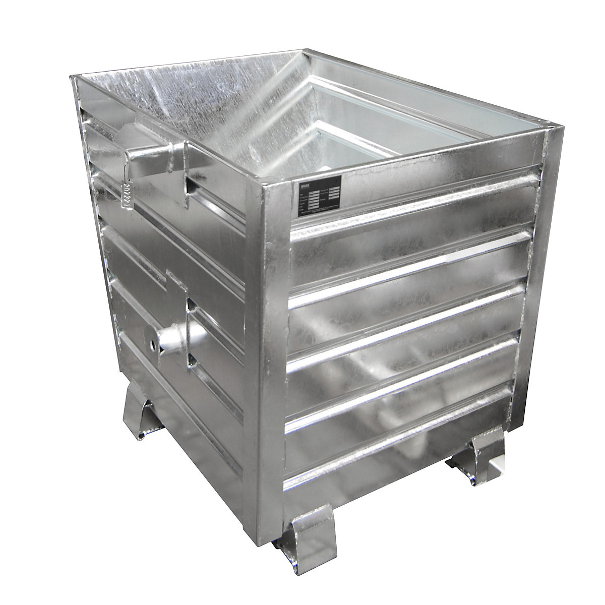 Container basculant – eurokraft pro, volum 0,55 m³, zincată la cald conform EN ISO 1461-0