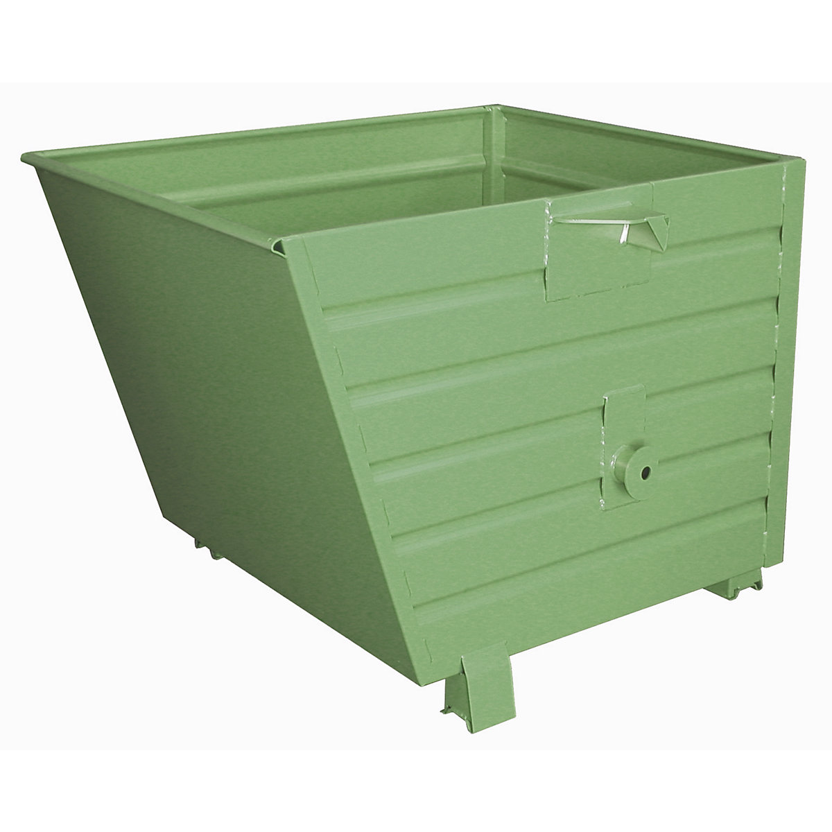 Container basculant – eurokraft pro, volum 0,9 m³, verde RAL 6011-0