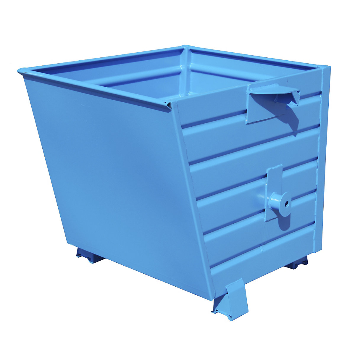 Container basculant – eurokraft pro, volum 0,55 m³, albastru RAL 5010-0