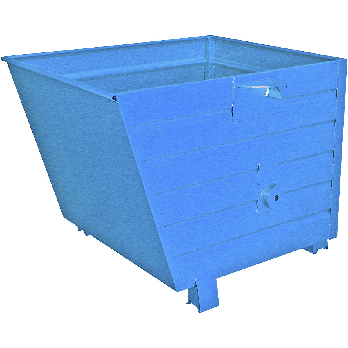 Container basculant – eurokraft pro, volum 0,9 m³, albastru RAL 5010-0