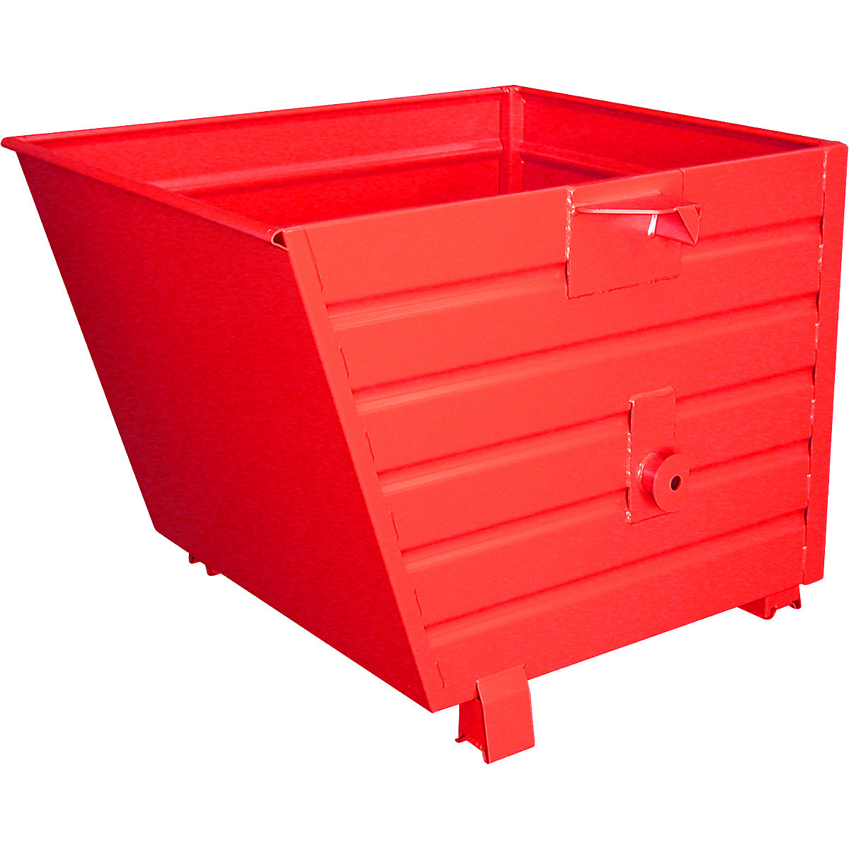 Container basculant – eurokraft pro, volum 0,9 m³, roșu RAL 3000-0