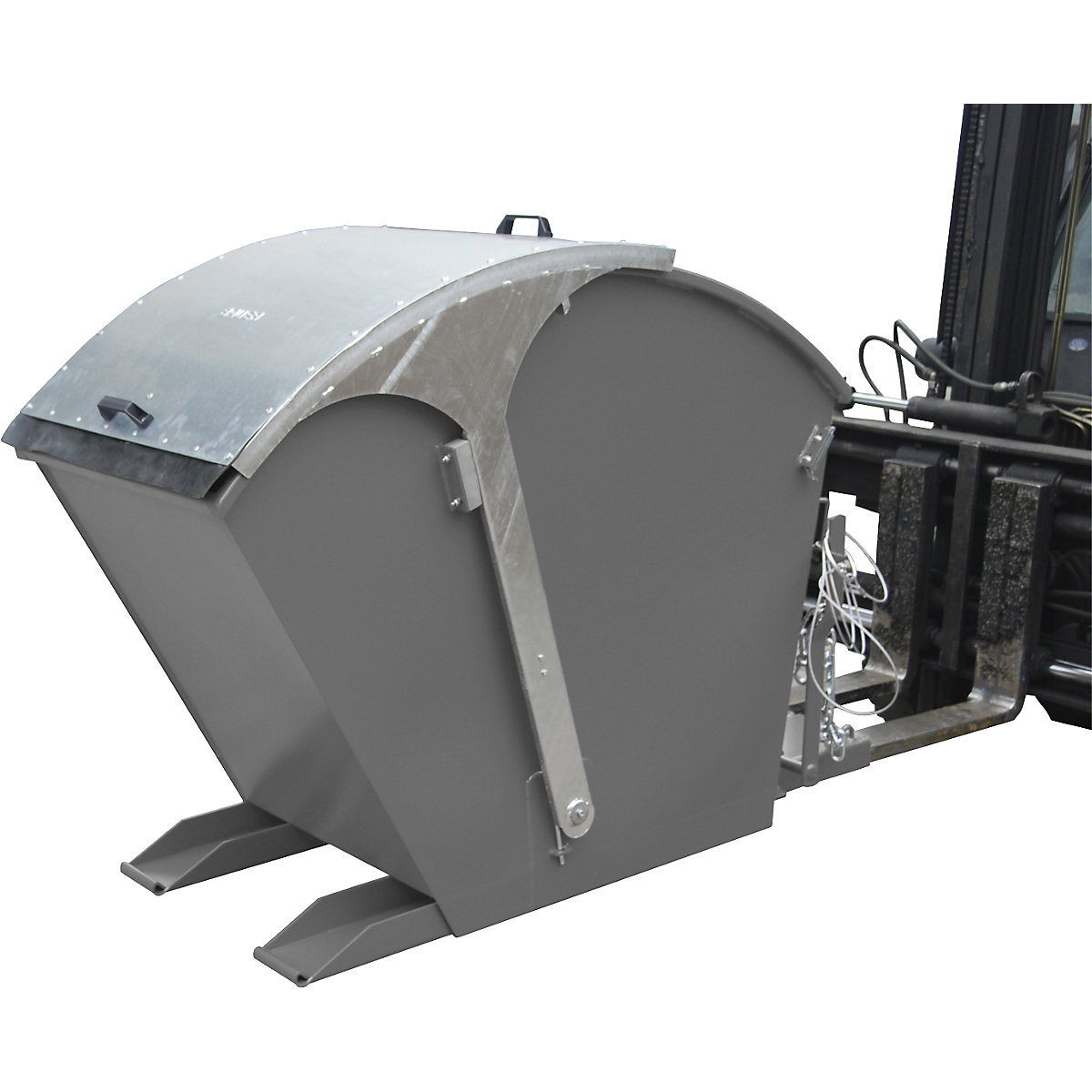 Recipient basculant cu capac rotund – eurokraft pro