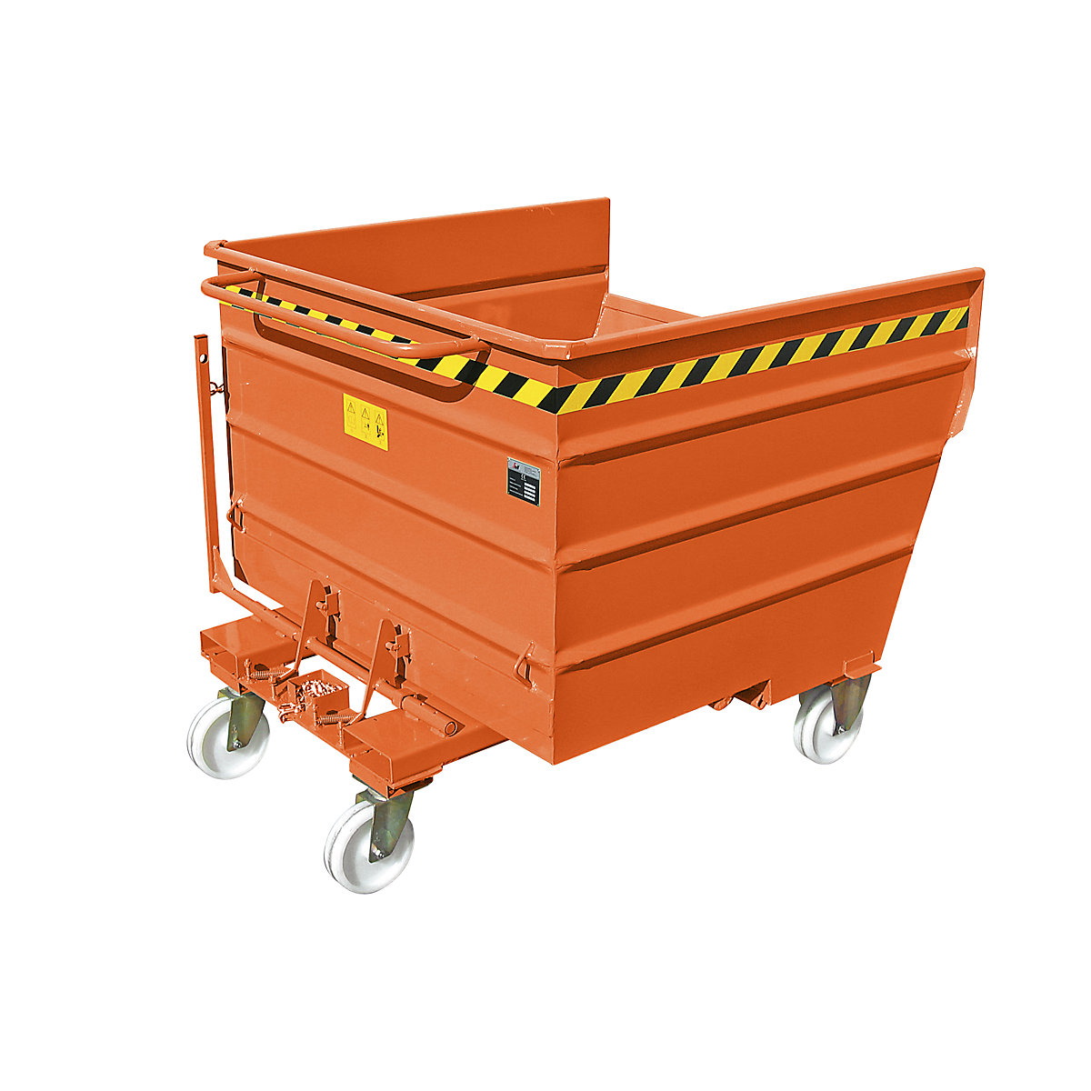 Recipient basculant mobil cu mecanism de basculare, cu echipare roți, volum 1,61 m³-0