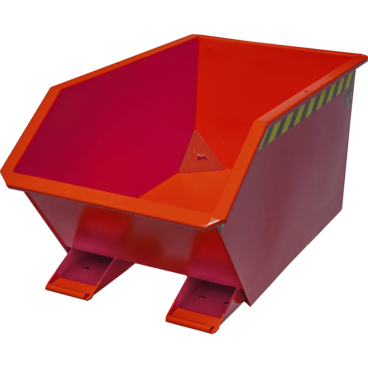 Recipient pentru șpan GU-E – eurokraft pro, volum 0,3 m³, roșu aprins-0