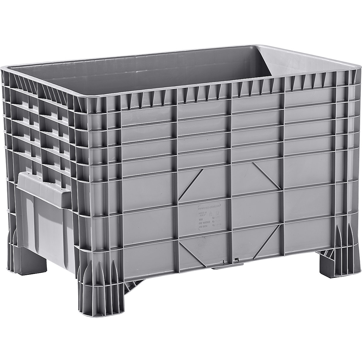 Container mare din polietilenă, capacitate 550 l, 4 picioare pentru suport, minimum 1 buc.-0