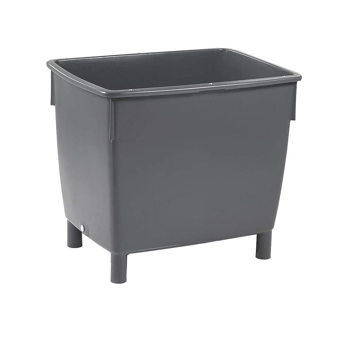Recipient dreptunghiular, container pentru apă, capacitate 400 l, gri bazalt-0