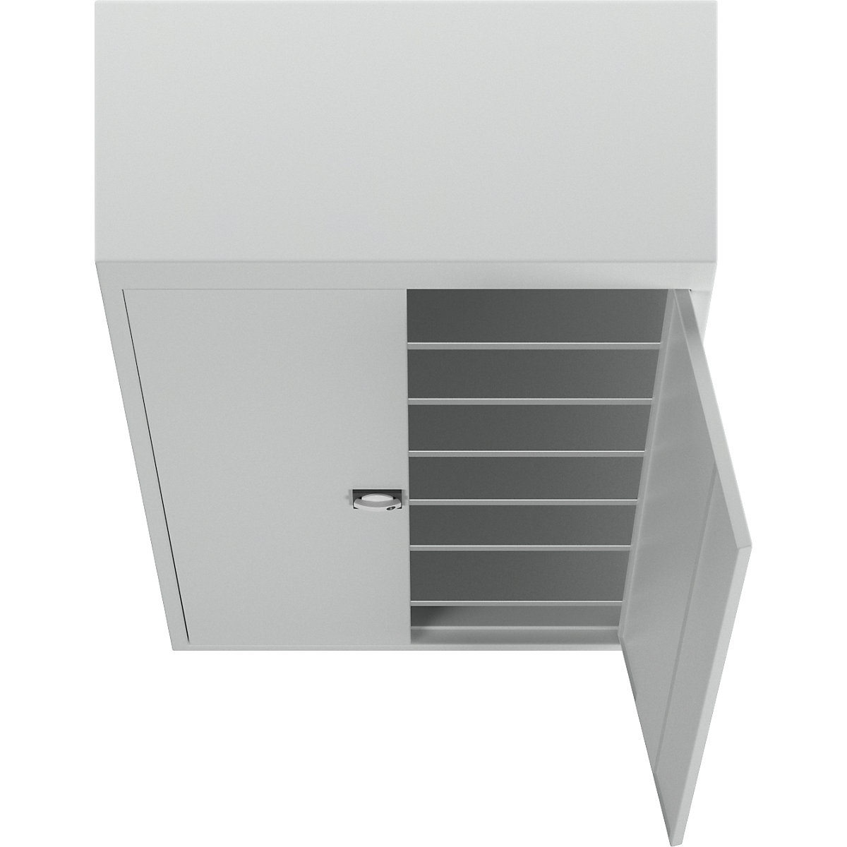 Skriňa s krídlovými dverami z oceľového plechu – eurokraft pro (Zobrazenie produktu 5)-4