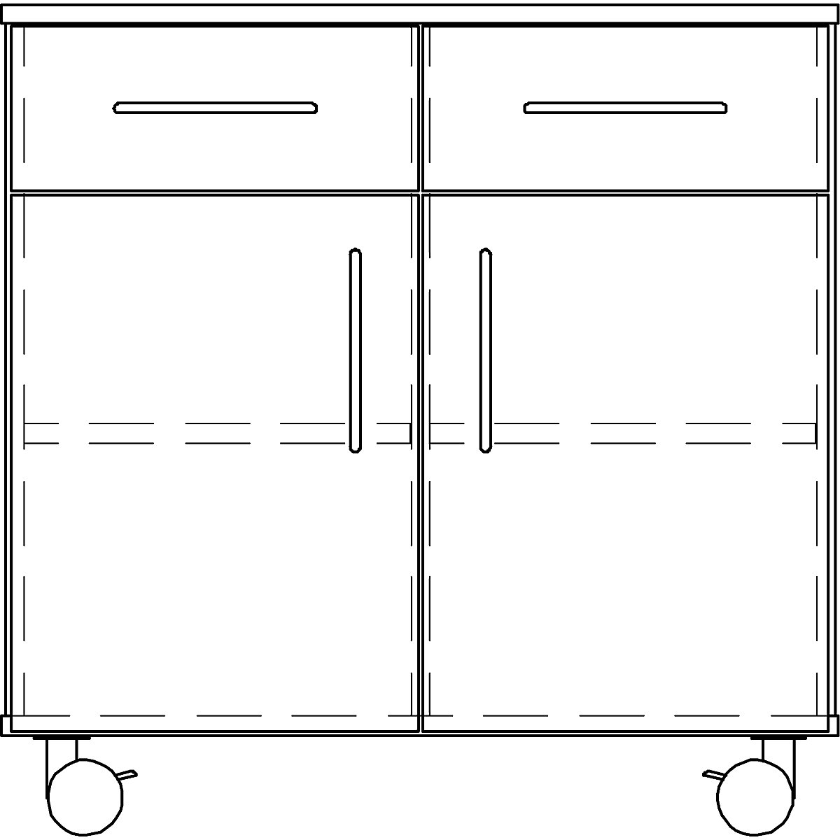 Laboratorní spodní skříň, vysoká (Obrázek výrobku 3)-2