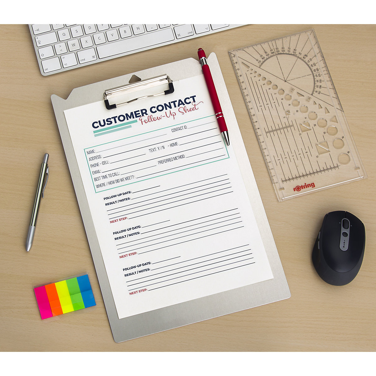 Aluminium clipboard – Tarifold (Product illustration 4)-3