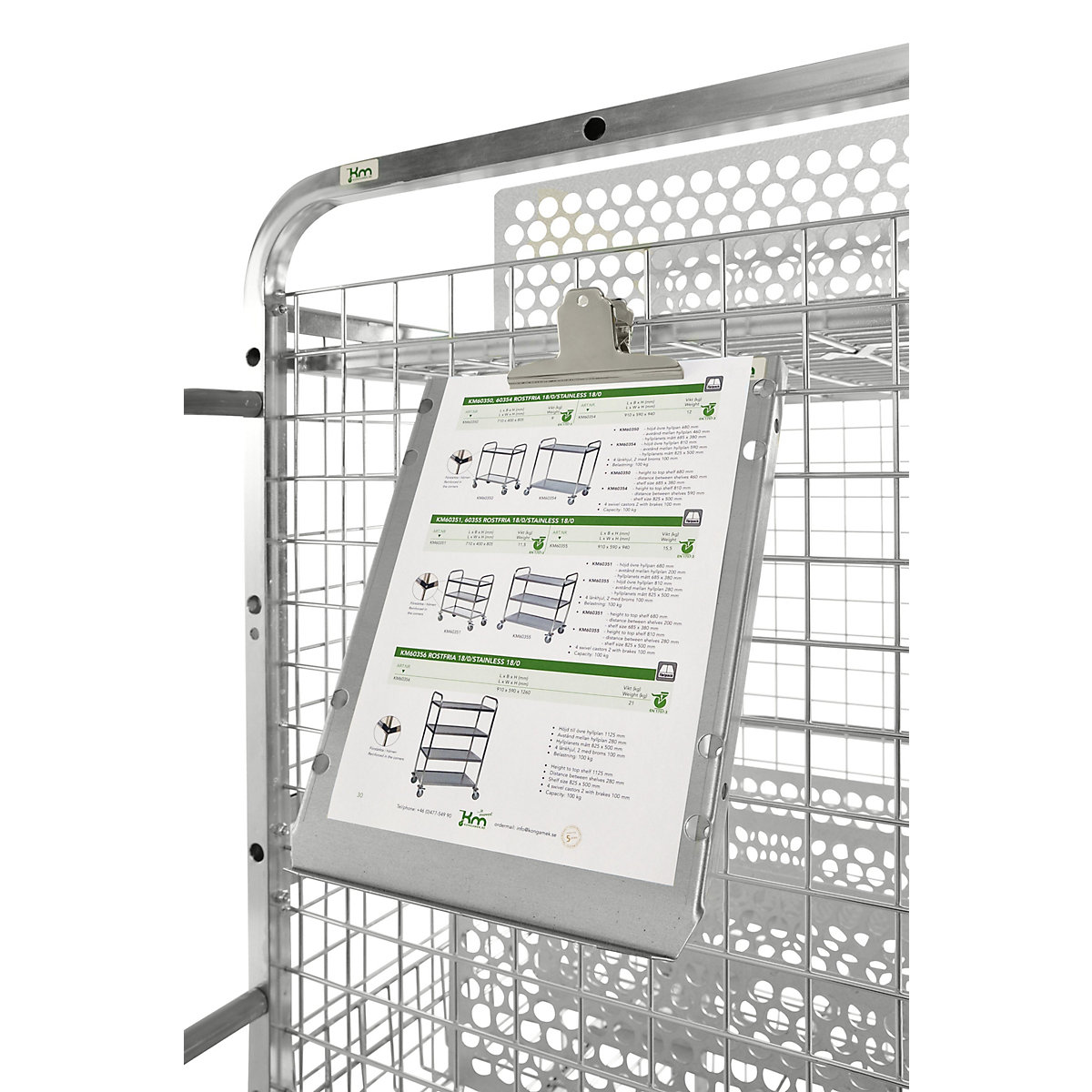 Writing board with clamp – Kongamek (Product illustration 4)-3