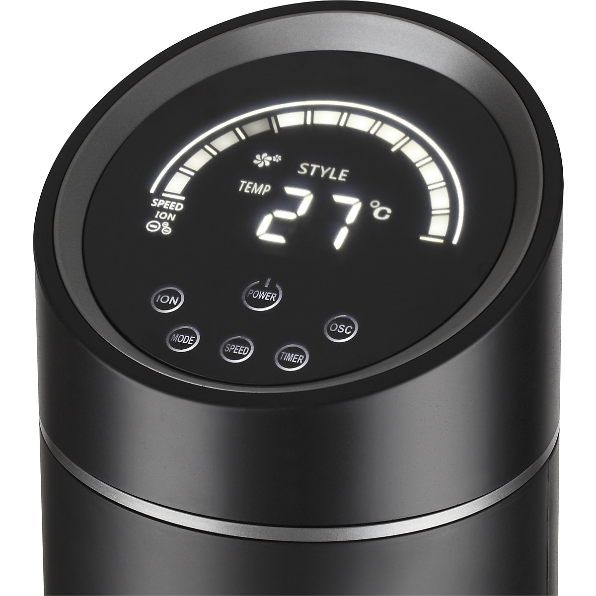 Tower fan with LED display (Product illustration 8)-7