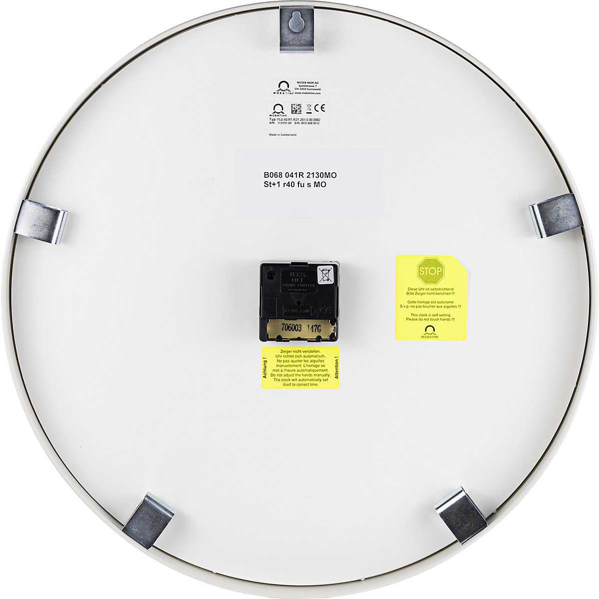 Wall clock – the universal clock, Ø 400 mm (Product illustration 3)-2