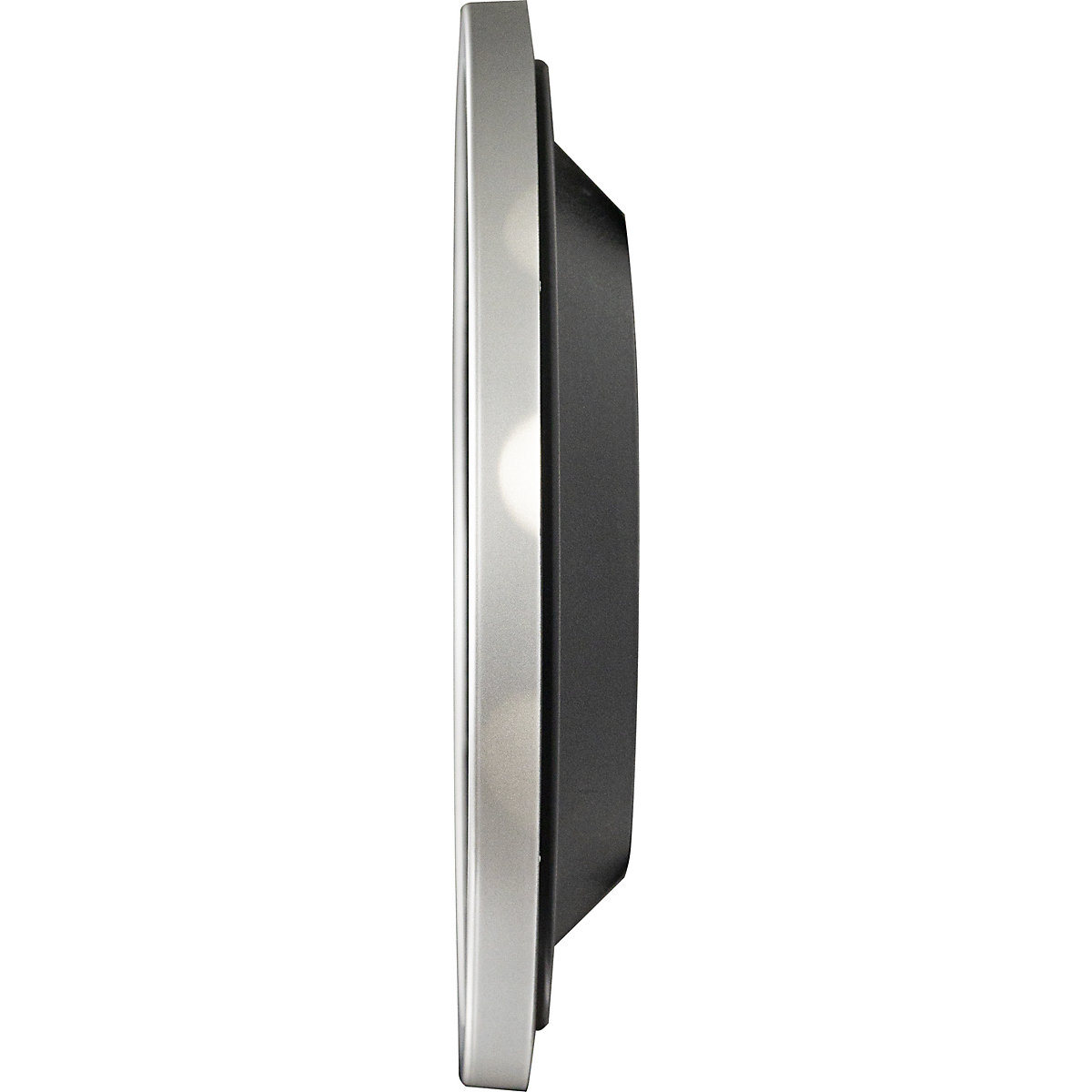 Wall clock made of ABS plastic, silver, Ø 300 mm (Product illustration 3)-2