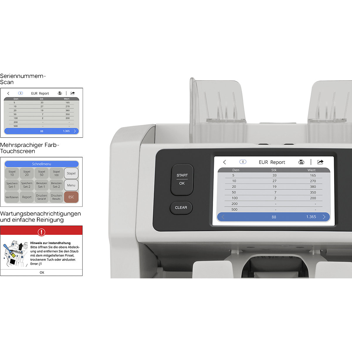 Banknote counter – Safescan (Product illustration 7)-6