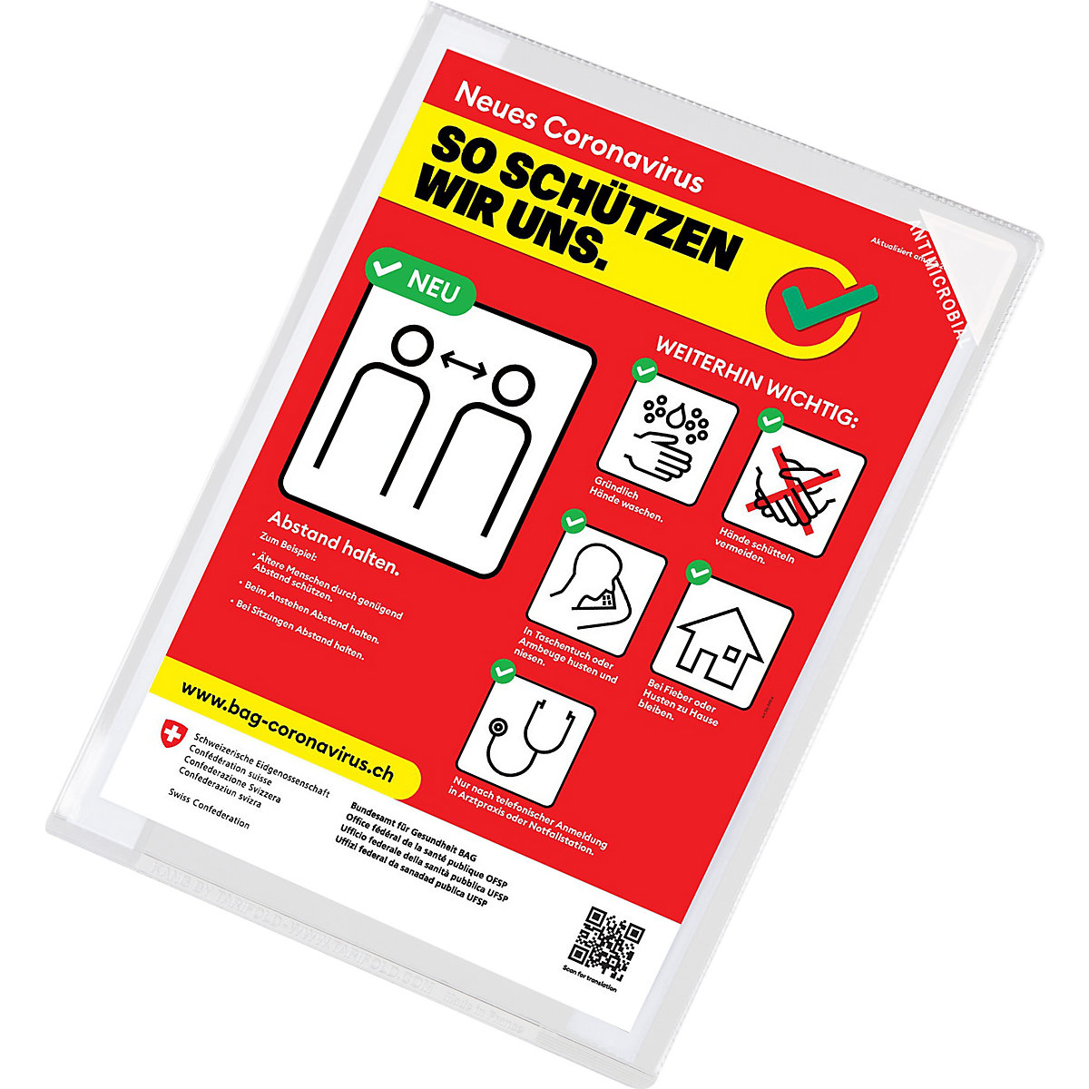 KANG EASY CLIC antimicrobial transparent sleeve – Tarifold (Product illustration 4)-3