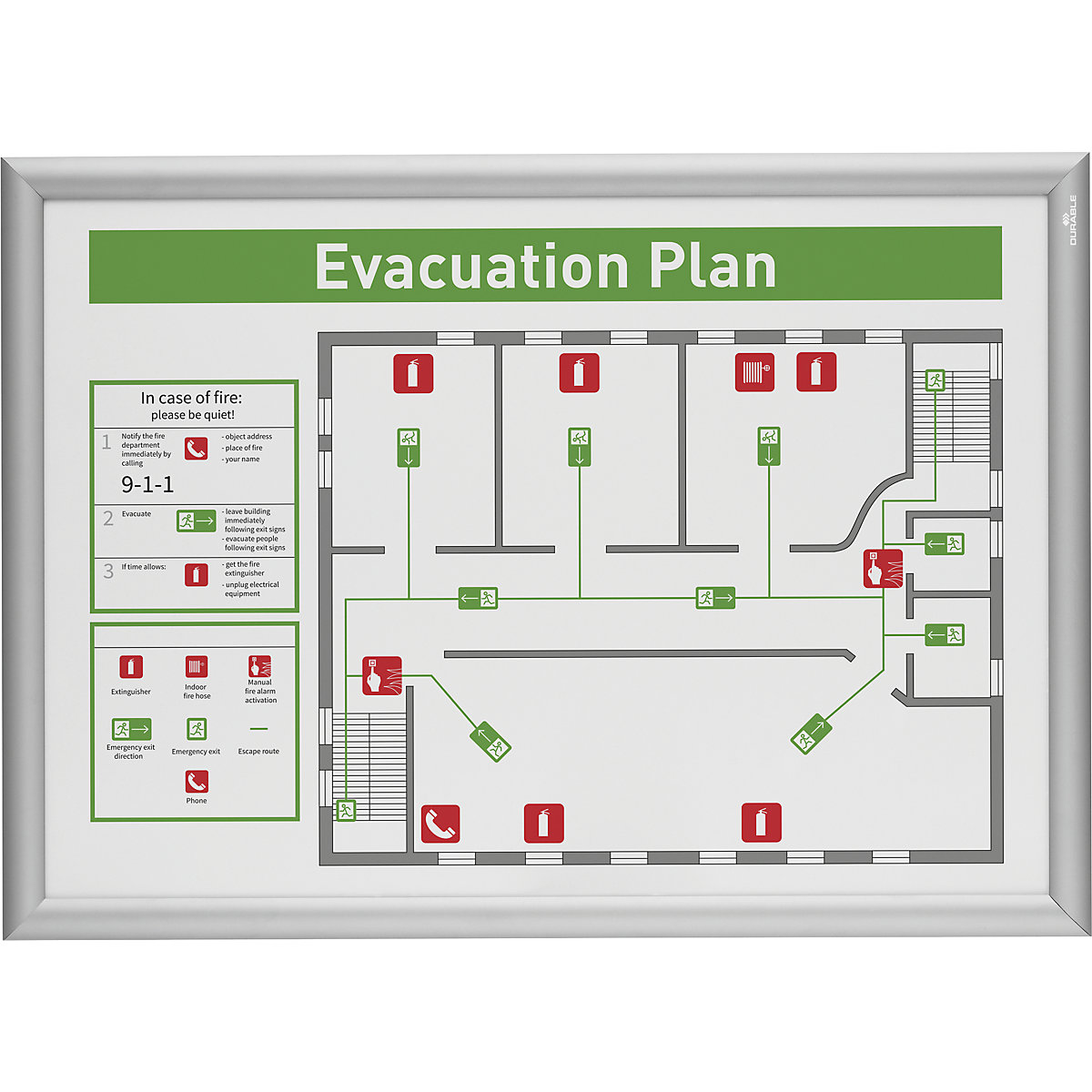 Snap frame aluminium – DURABLE (Product illustration 2)-1