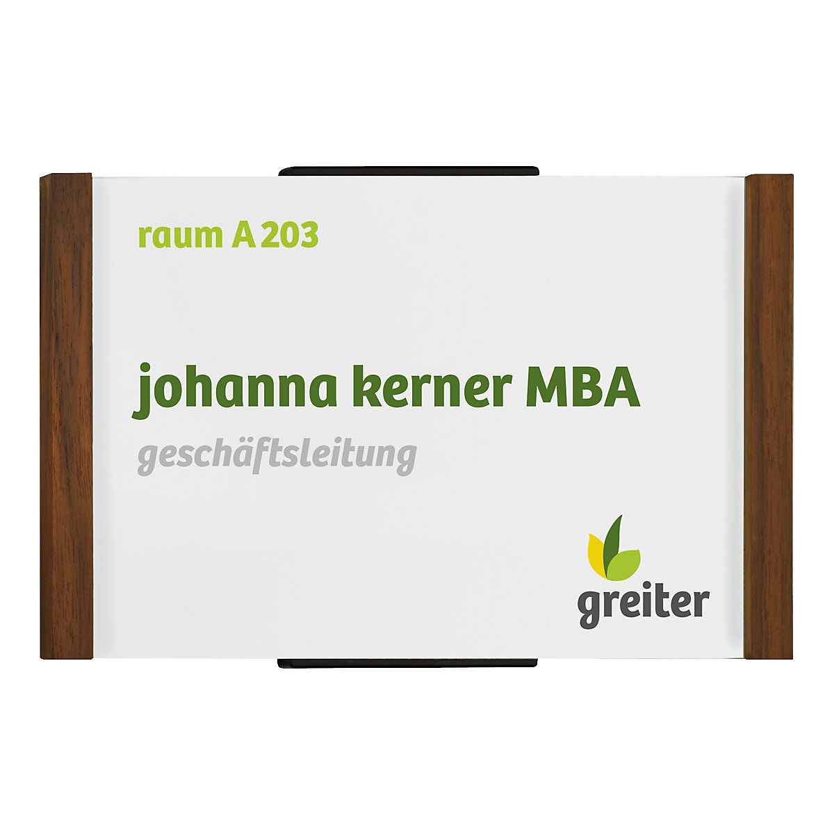 Aluminium-wood series direction sign