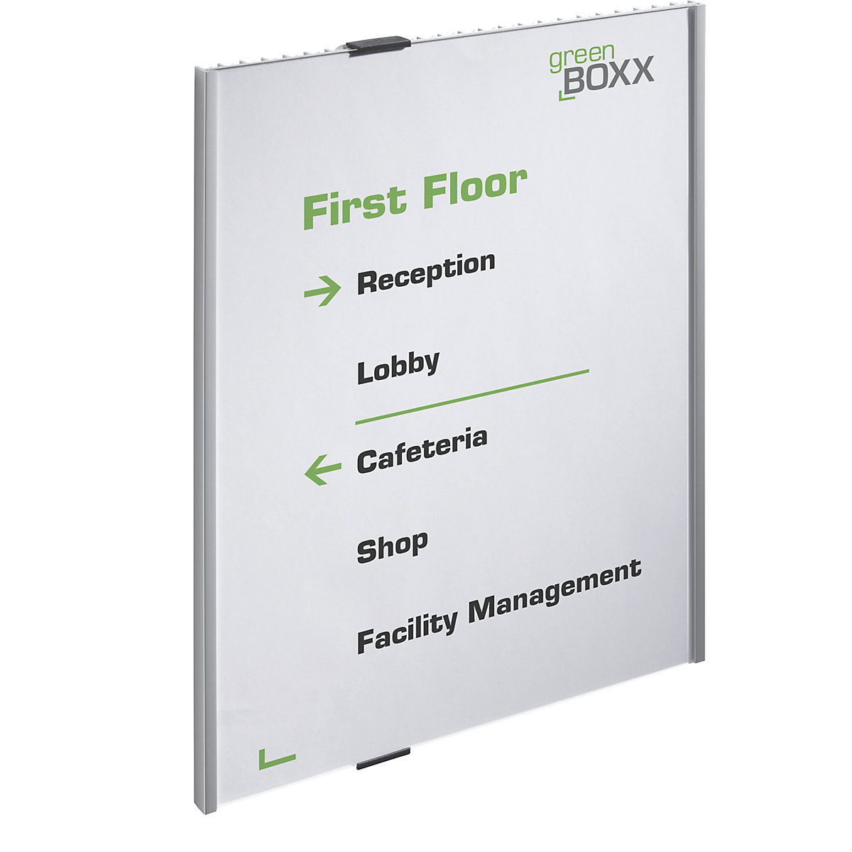 Door sign, ribbed design with acrylic cover plate - DURABLE