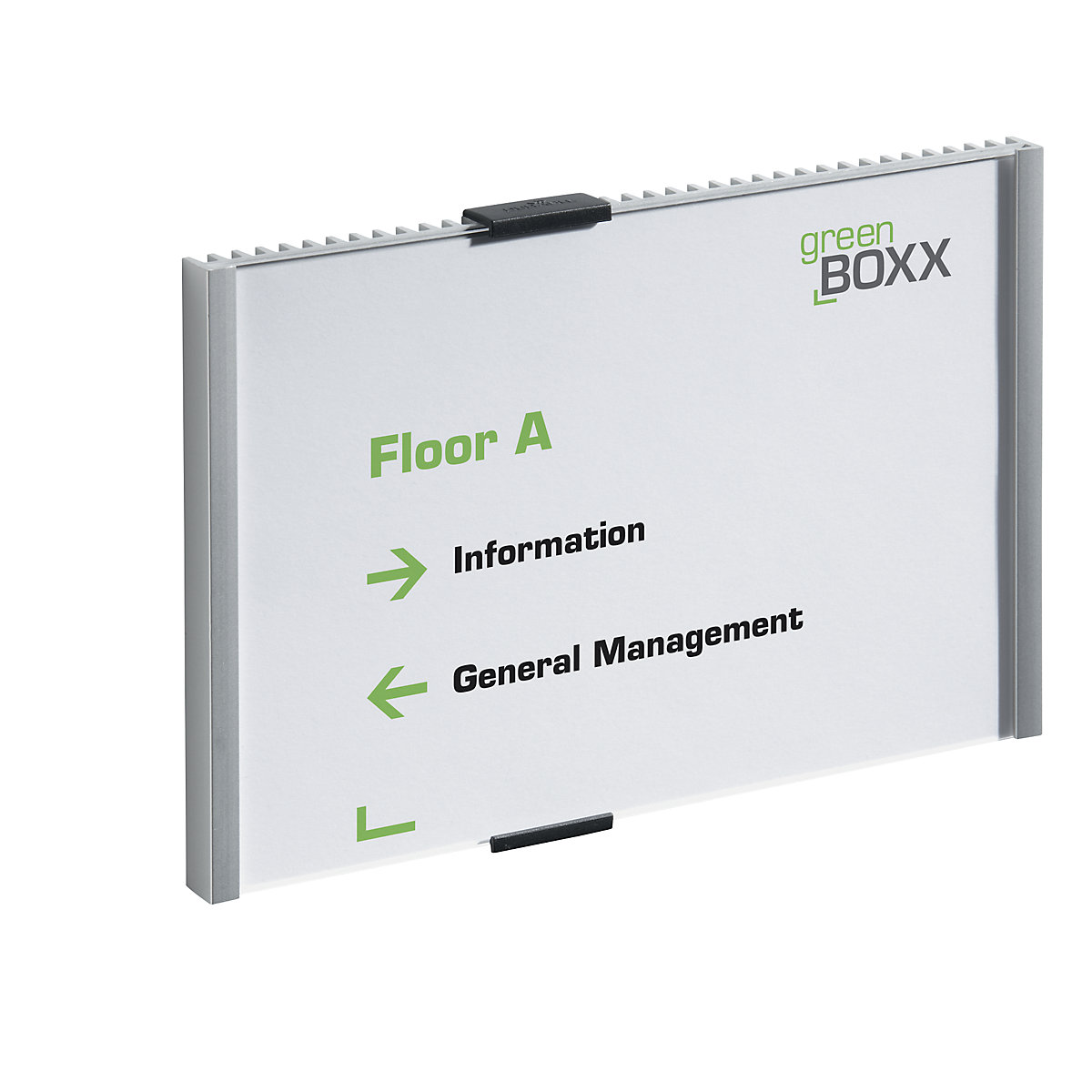 Door sign, ribbed design with acrylic cover plate - DURABLE