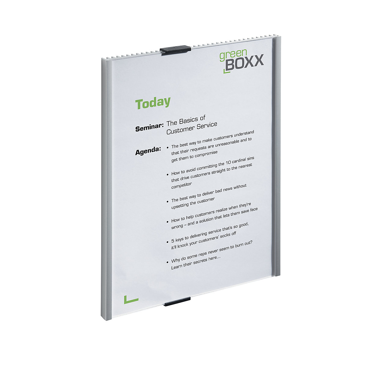 Door sign, ribbed design with acrylic cover plate – DURABLE