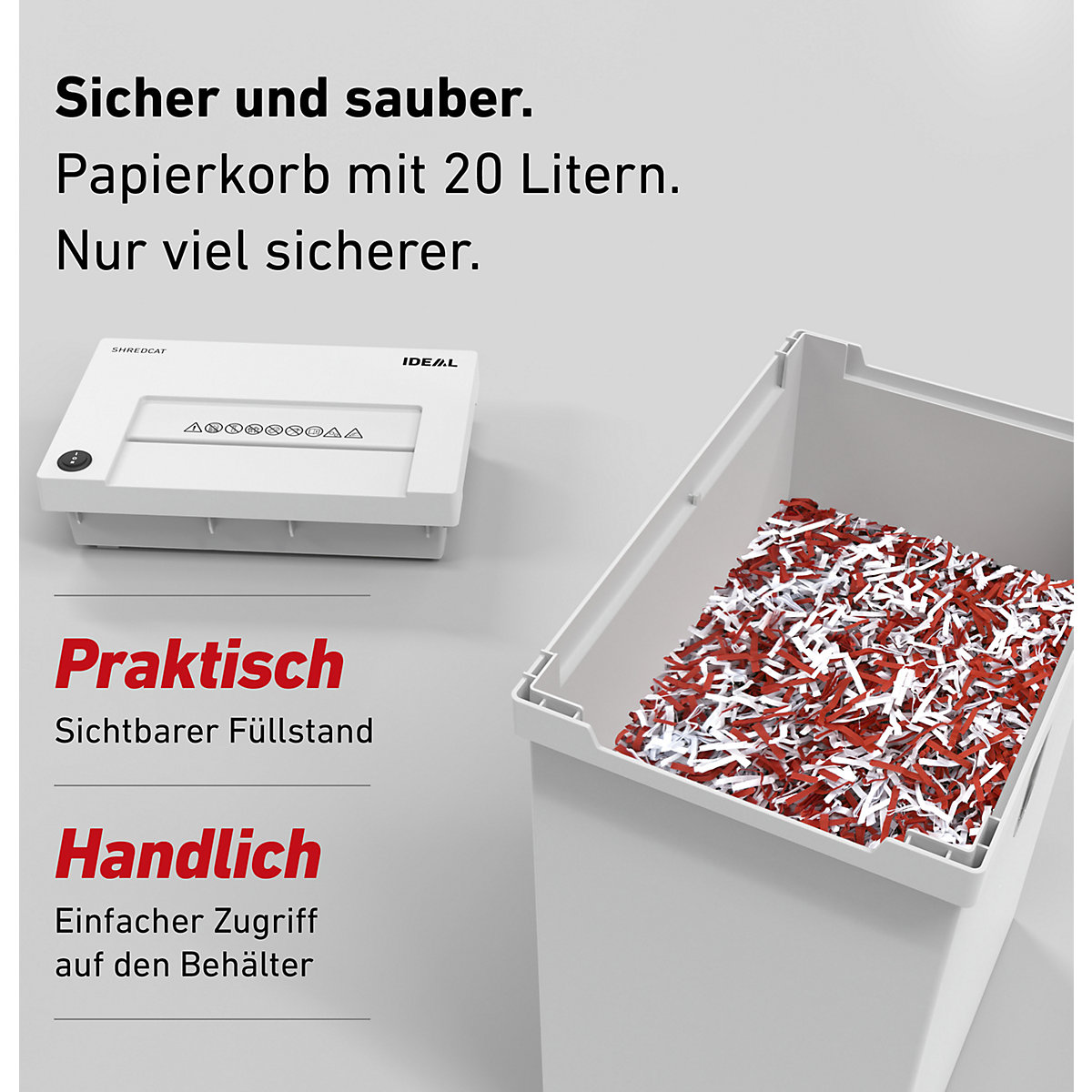 IDEAL Shredcat 8100 CC document shredder – IDEAL (Product illustration 10)-9