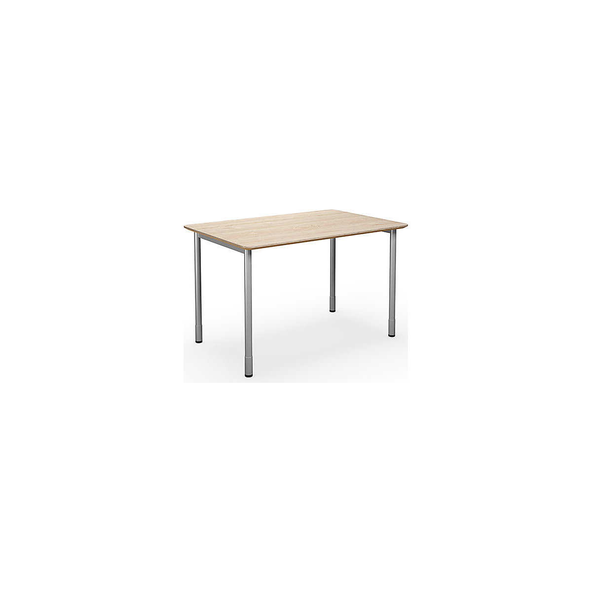 DUO-C Trend multi-purpose desk, straight tabletop, rounded corners