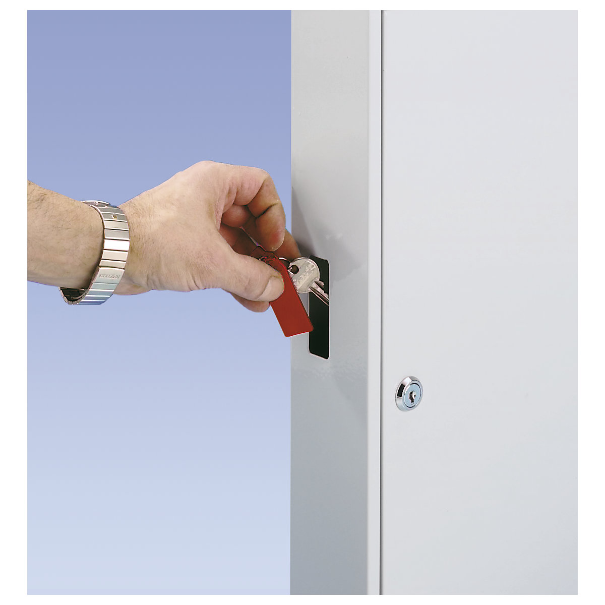 Key cabinet, painted grey (Product illustration 3)-2
