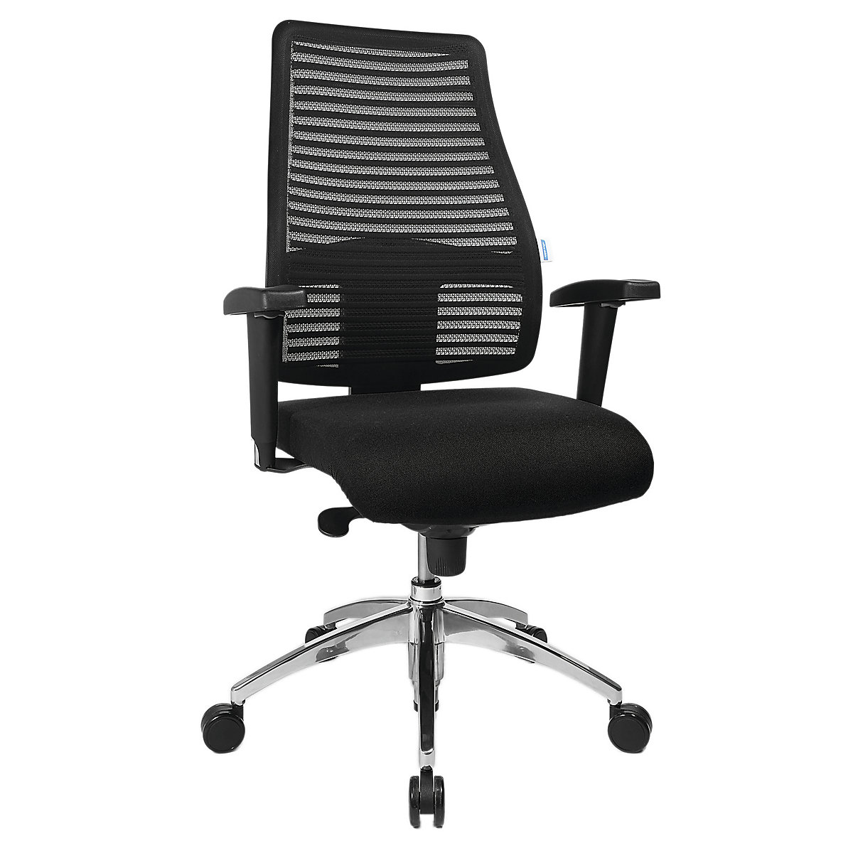 Operator swivel chair, with mesh back rest - eurokraft pro