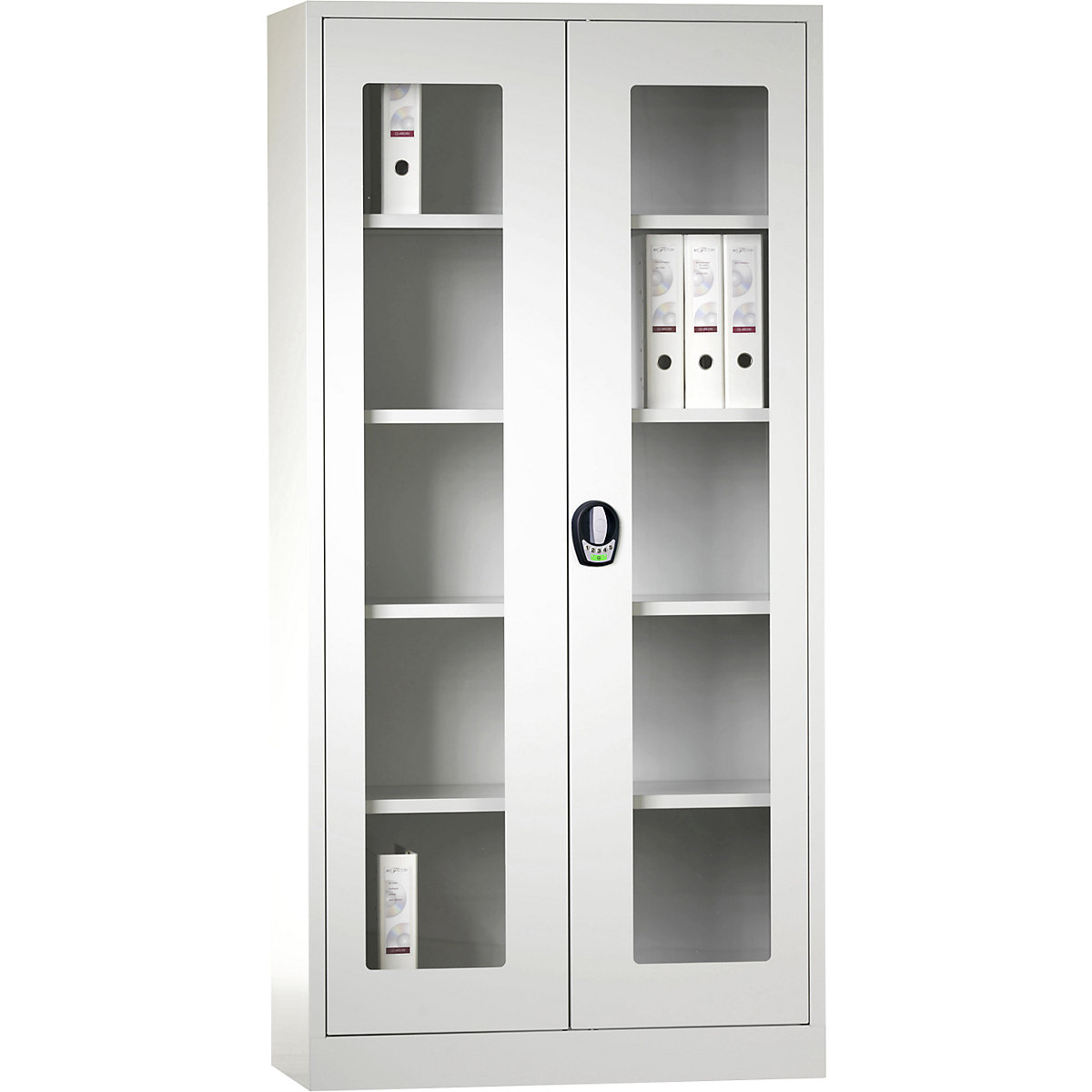 Double door cupboard with E lock - Wolf