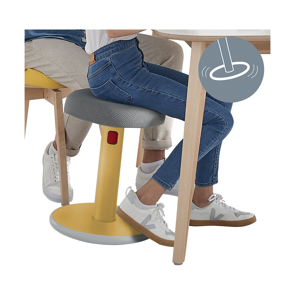 Ergo Cosy Active sitting/standing stool – Leitz (Product illustration 6)-5