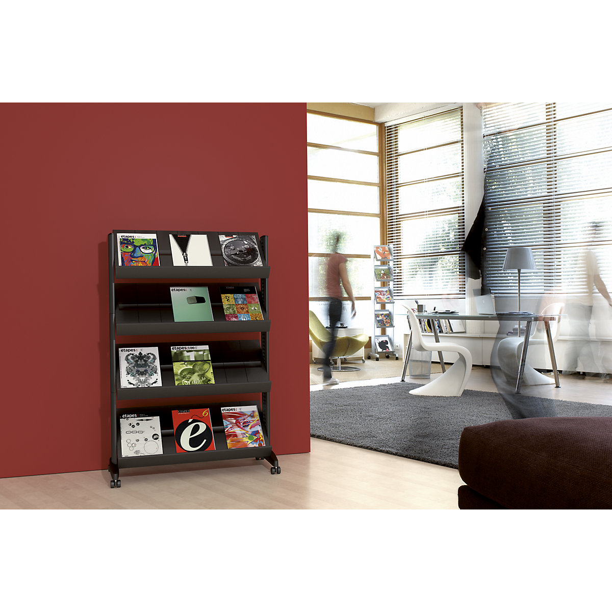 Brochure display stand made of polystyrene – EasyDisplay (Product illustration 4)-3