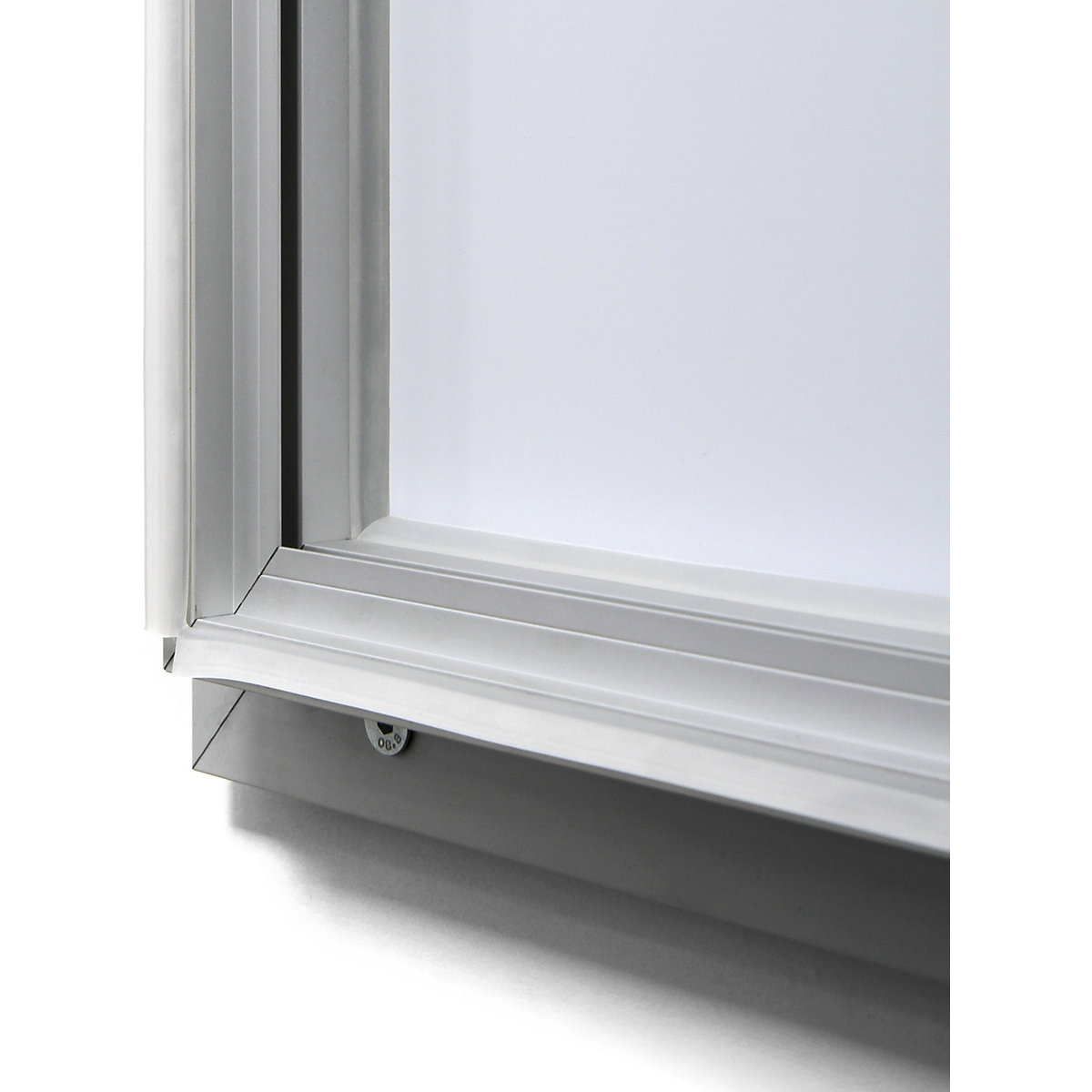 Display case, aluminium frame, for indoor and outdoor use – eurokraft pro (Product illustration 6)-5