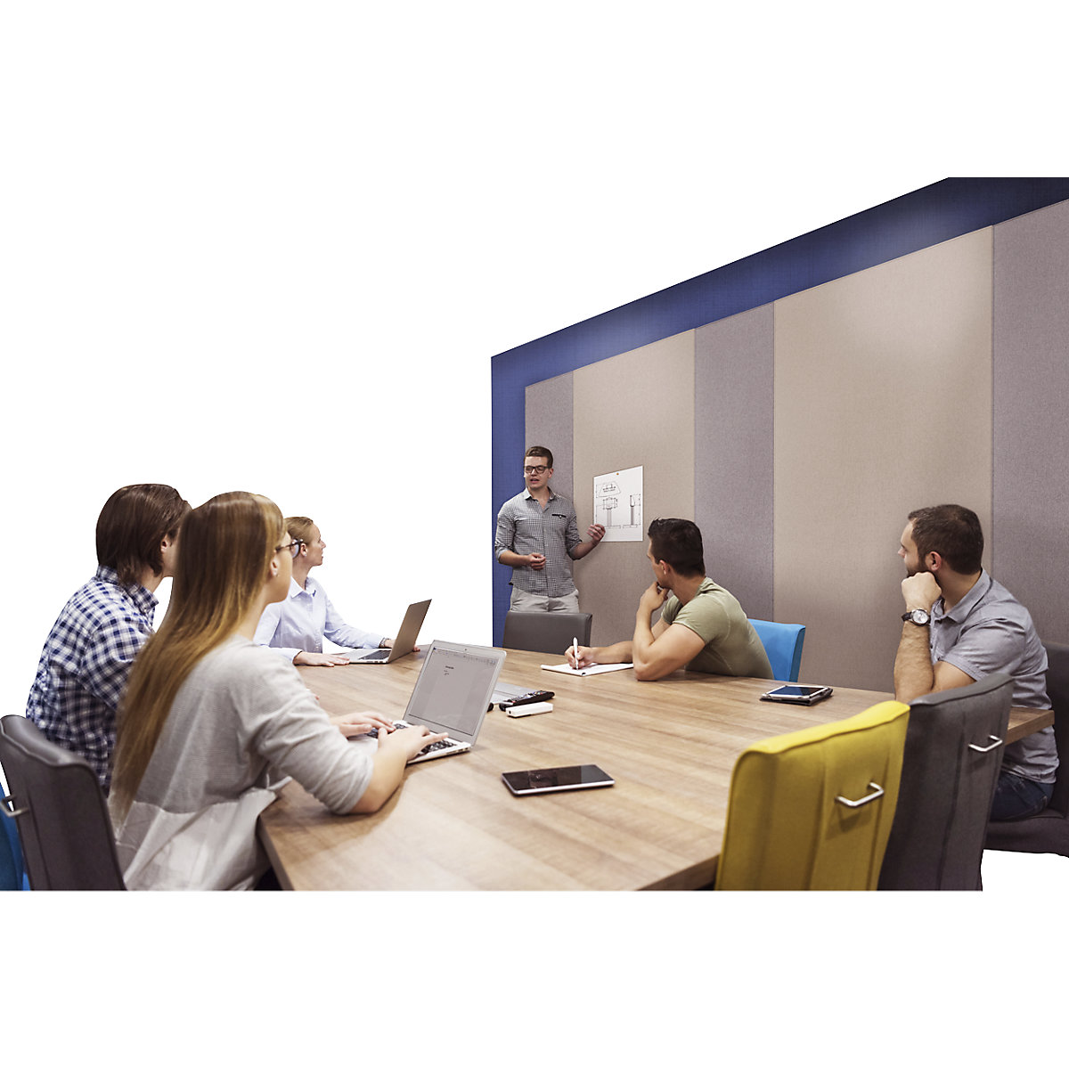 WALL-UP acoustic pinboard – Legamaster (Product illustration 3)-2