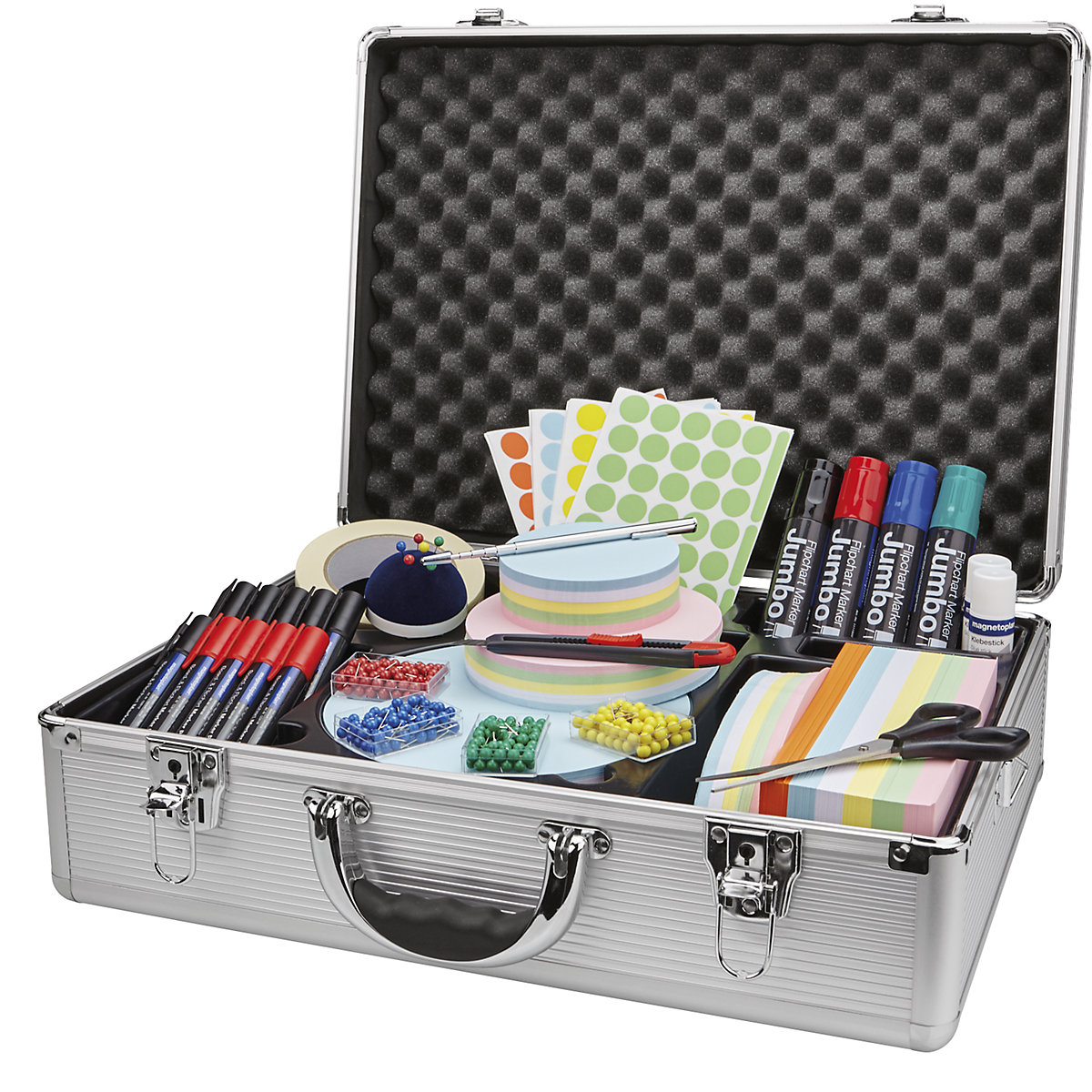 Aluminium presentation case, robust - magnetoplan