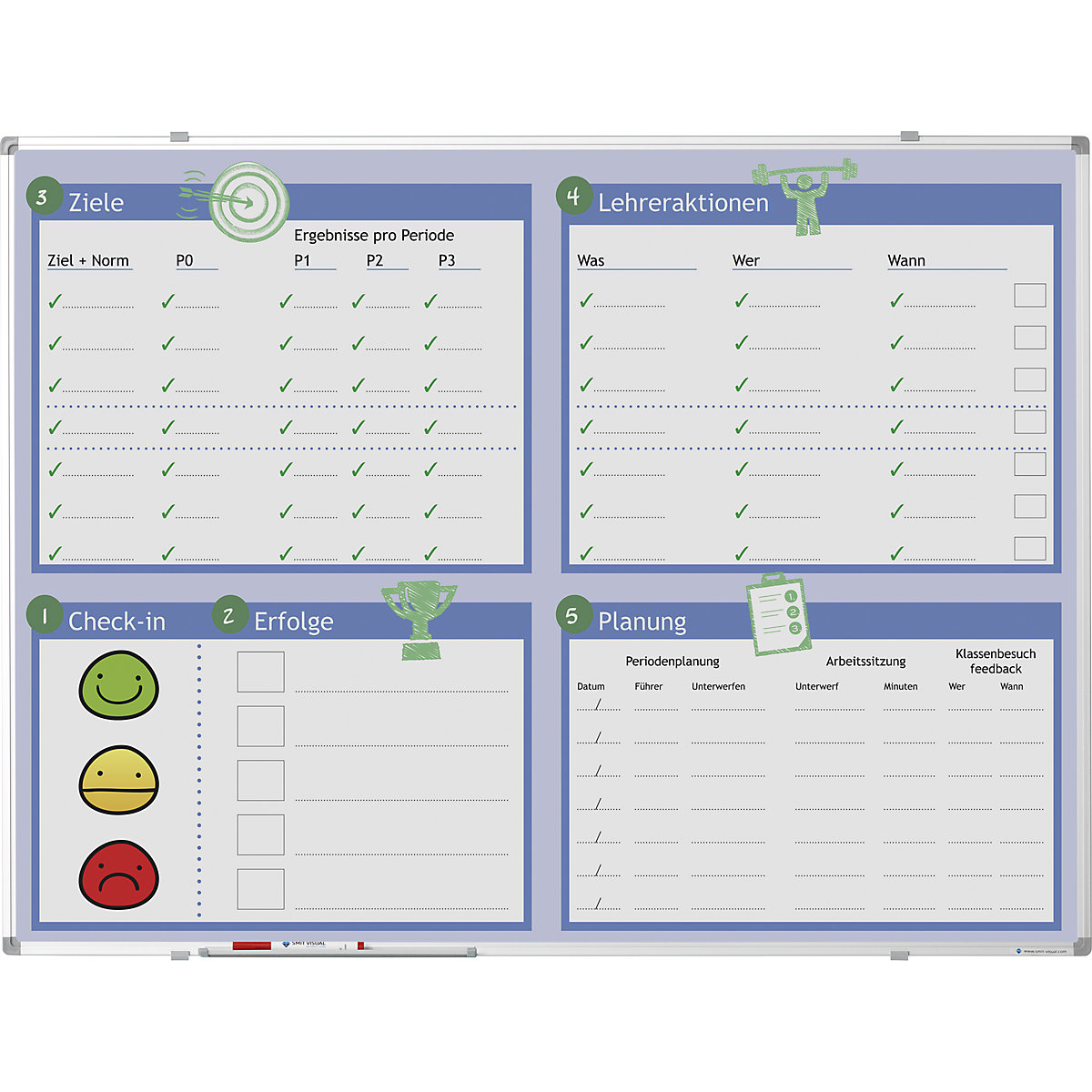 Custom printed whiteboard – eurokraft pro (Product illustration 9)-8