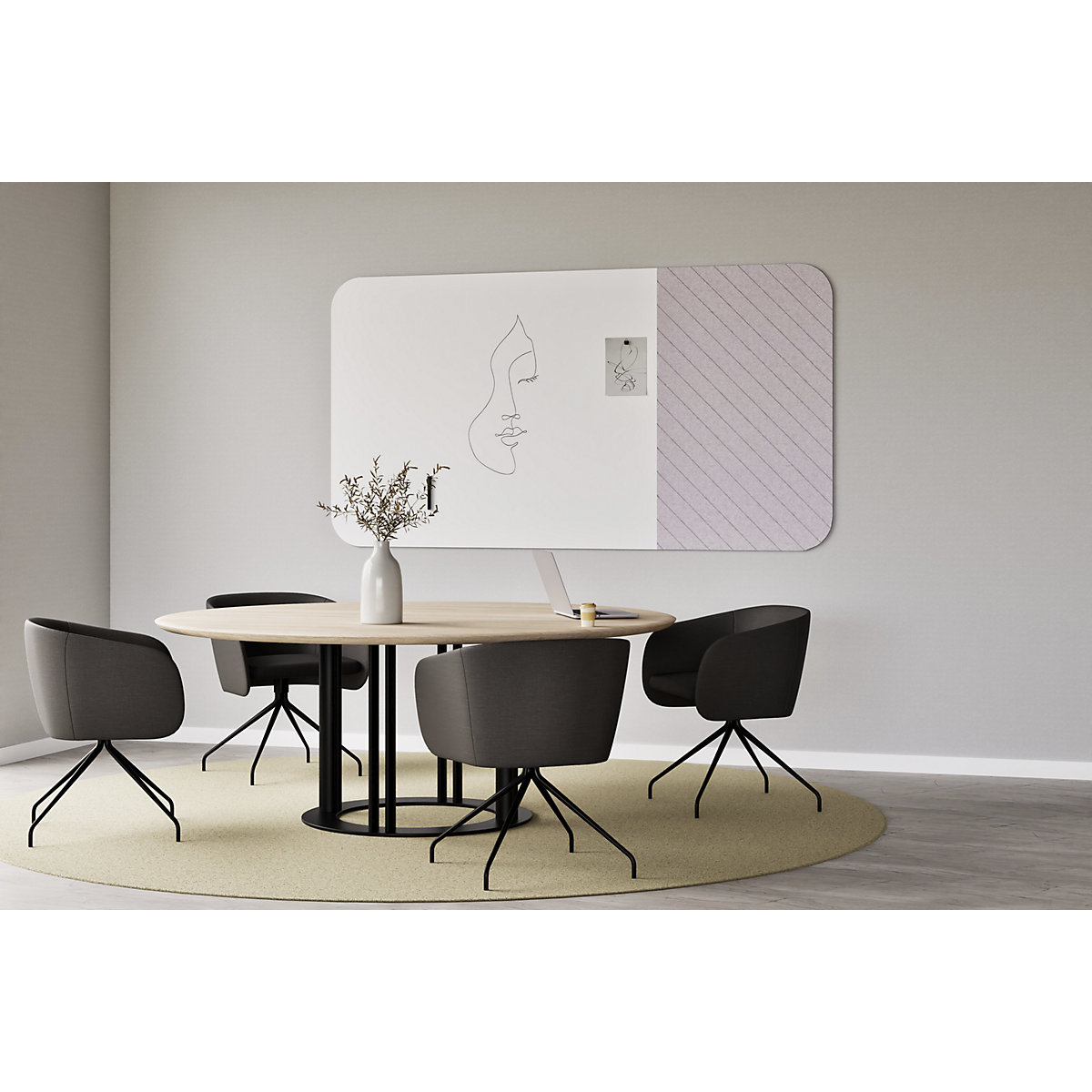 Whiteboard Curve Combi – Chameleon (Product illustration 5)-4