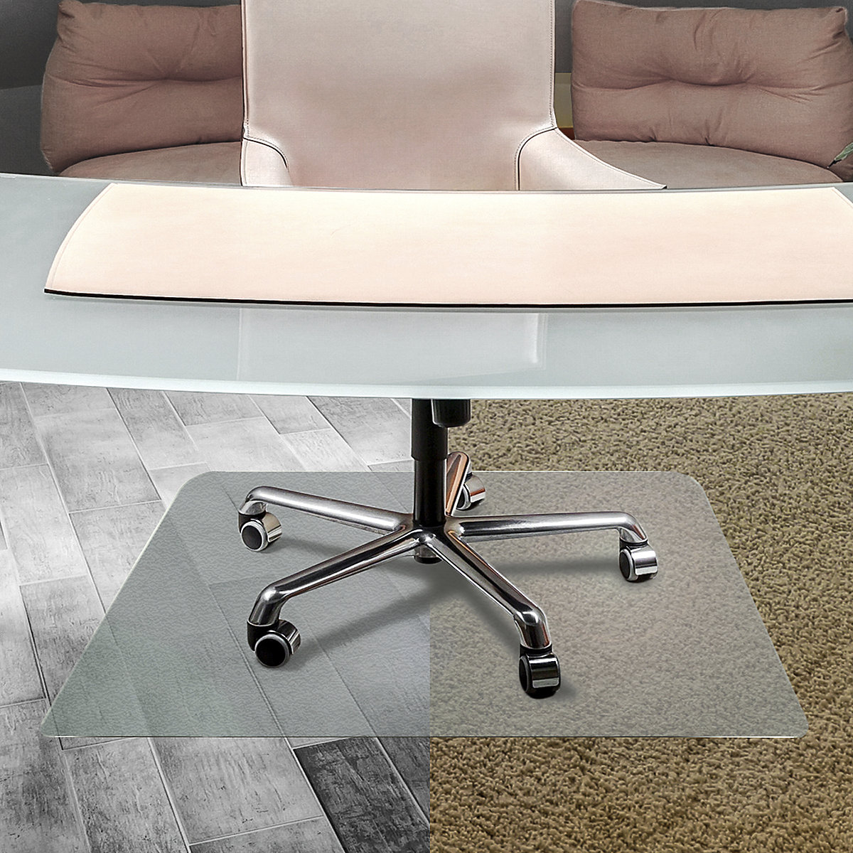 Floortex Unomat Office Chair Mats For Hard Floors (Product illustration 4)-3