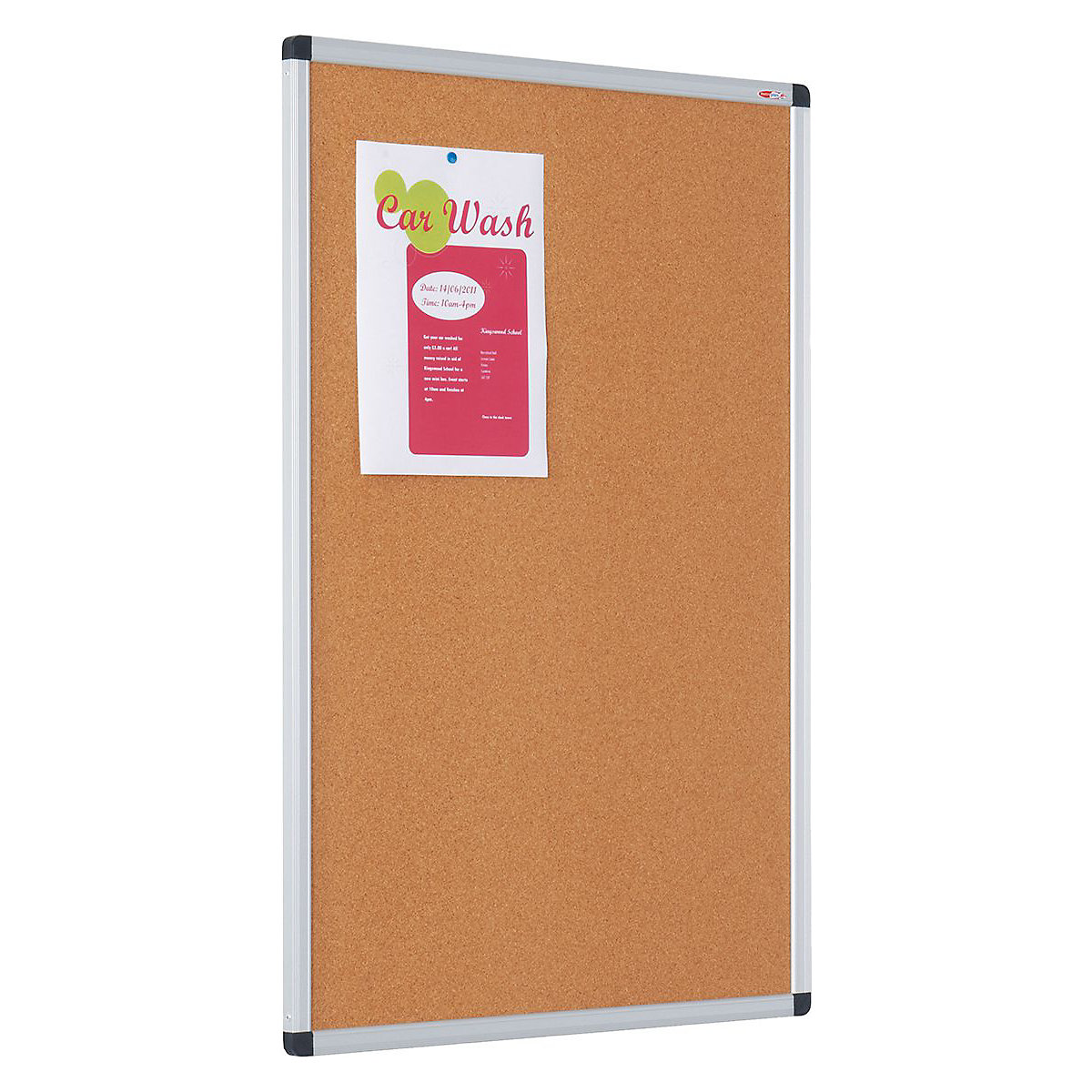 Aluminium Framed Cork Noticeboard (Product illustration 2)-1
