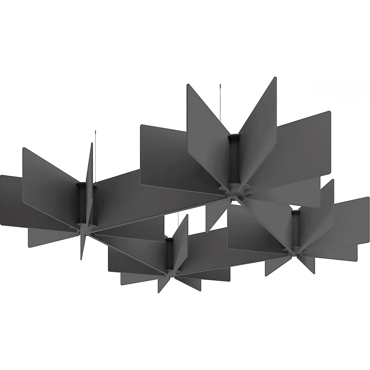 Acoustic Suspended Ceiling Rafts, Acoustic Suspended Ceiling Rafts, Acoustic Suspended Ceiling Rafts | Dark Grey | Echo Grid-0