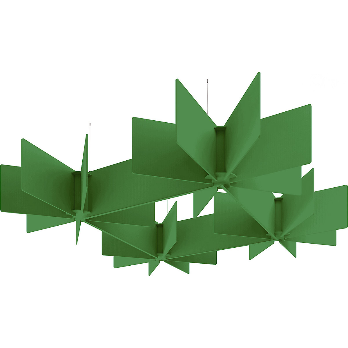 Acoustic Suspended Ceiling Rafts, Acoustic Suspended Ceiling Rafts, Acoustic Suspended Ceiling Rafts | Dark Green | Echo Grid-0