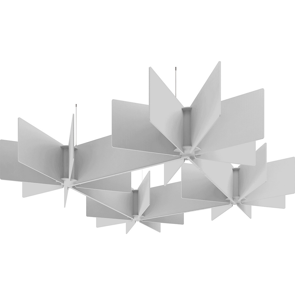 Acoustic Suspended Ceiling Rafts, Acoustic Suspended Ceiling Rafts, Acoustic Suspended Ceiling Rafts | Silver Grey | Echo Grid-0