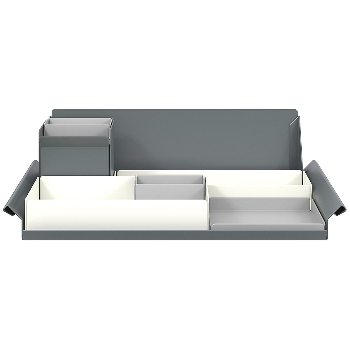 Bisley Mosaic Desktop Storage Trays, Bisley Mosaic Desktop Storage Trays, Bisley Mosaic Desktop Storage Trays | Goose Grey/Chalk | 8 Trays-0