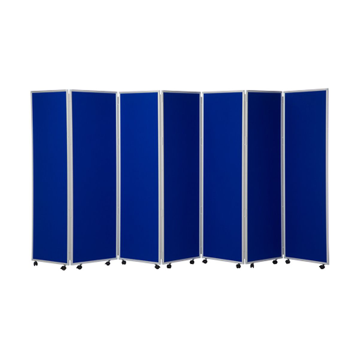 Concertina Room Dividers 7 Panels | 1800h mm | Woolmix Fabric, Concertina Room Dividers 7 Panels | 1800h mm | Woolmix Fabric, Concertina Room Divider 7 Panel | 1800h mm | Royal Blue | Woolmix Fabric-0