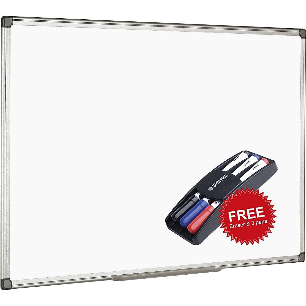 Bi-Office Contract Whiteboards + FREE Pens & Eraser (Product illustration 2)-1