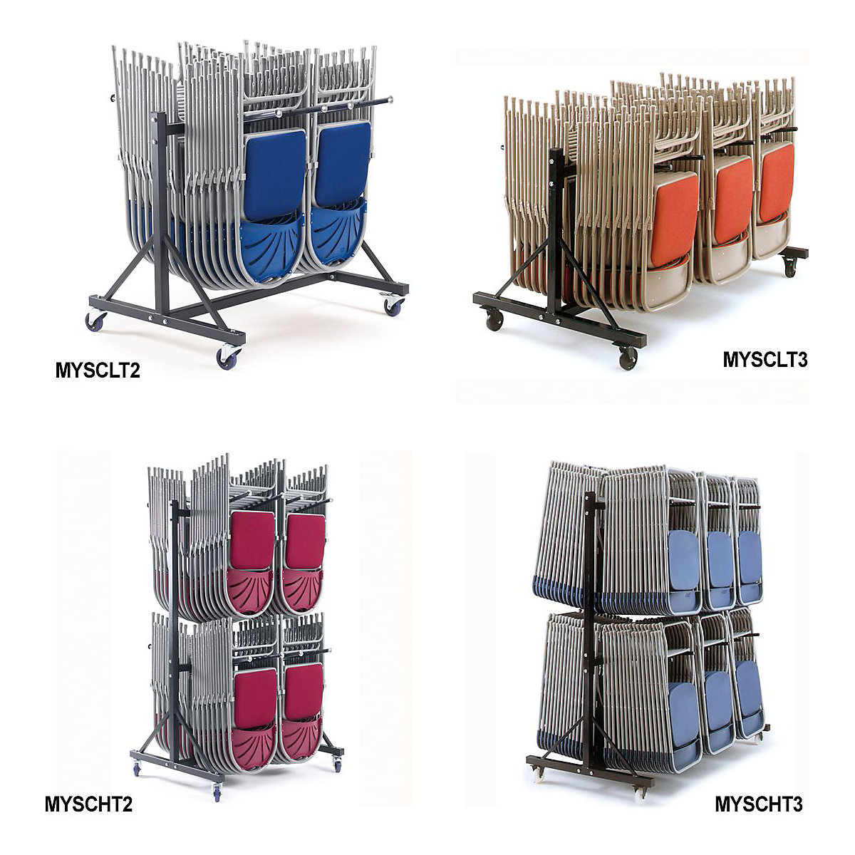 2600 Series Folding Chairs (Pack Of 4) (Product illustration 5)-4