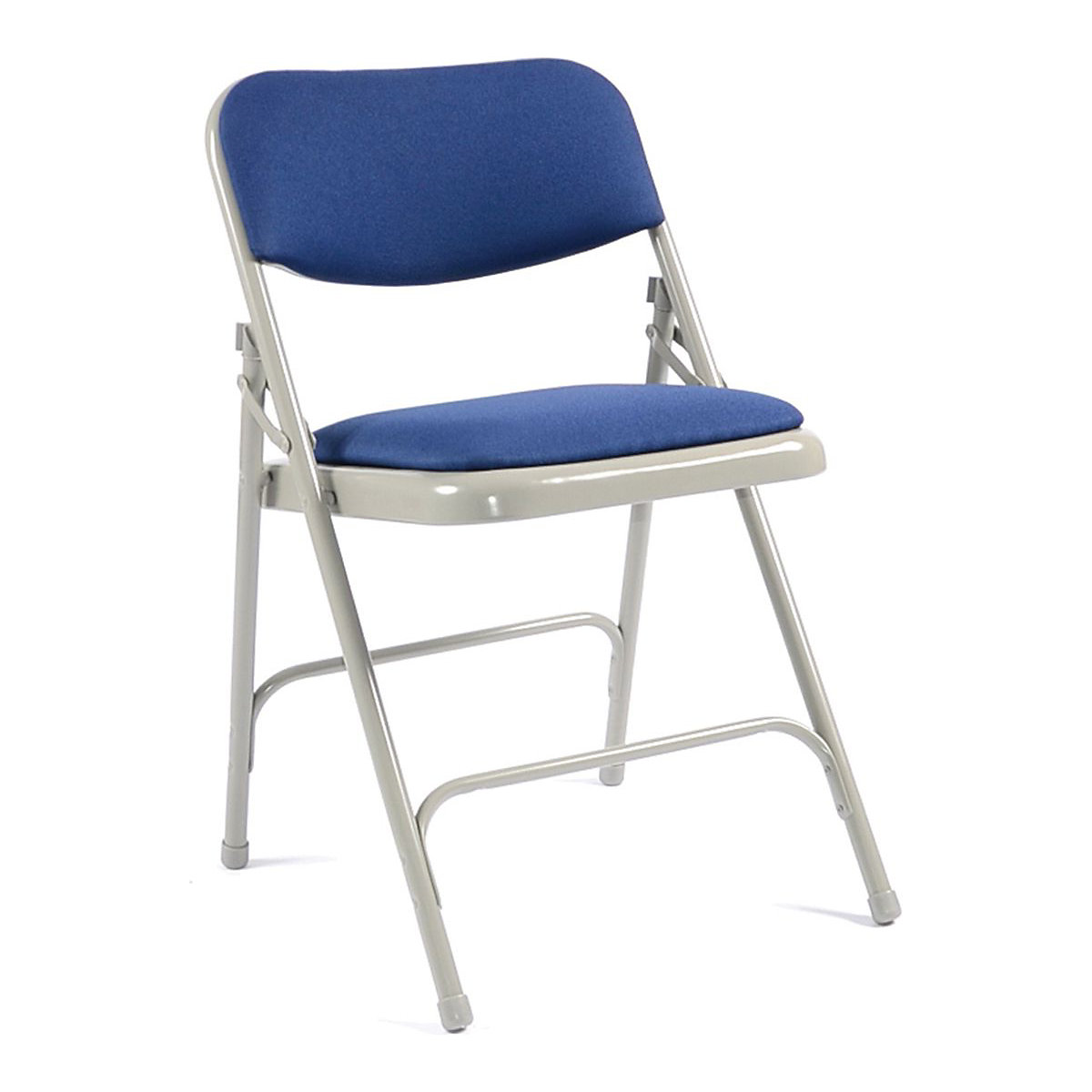 2700 Series Folding Chair (set of 4x chairs), 2700 Series Folding Chair (set of 4x chairs), 2700 Series Folding Chair Pack of 4 Blue And Grey 750h x 450w x 530d mm-1