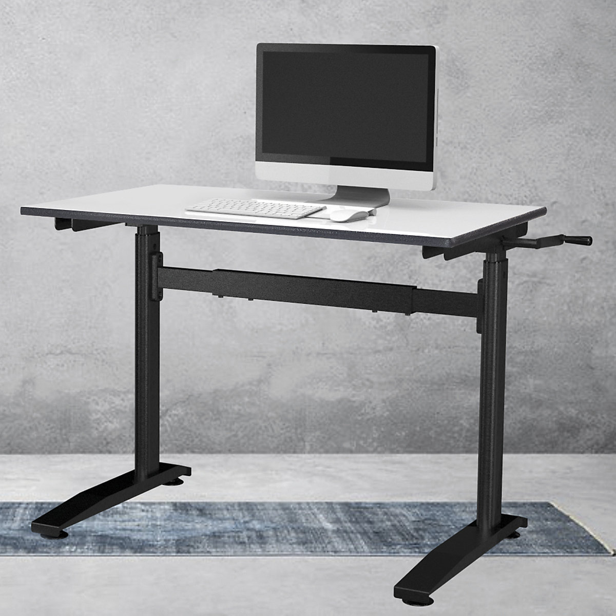 Fluid Height Adjustable Sit-Stand Desk (Product illustration 2)-1