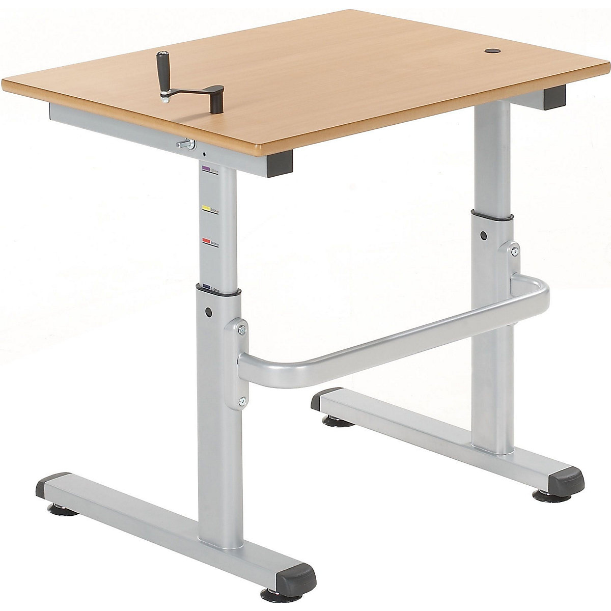 Height Adjustable Classroom Tables, Height Adjustable Classroom Tables, Height Adjustable Classroom Tables | 700W x 600D | Plain Top | Beech-0